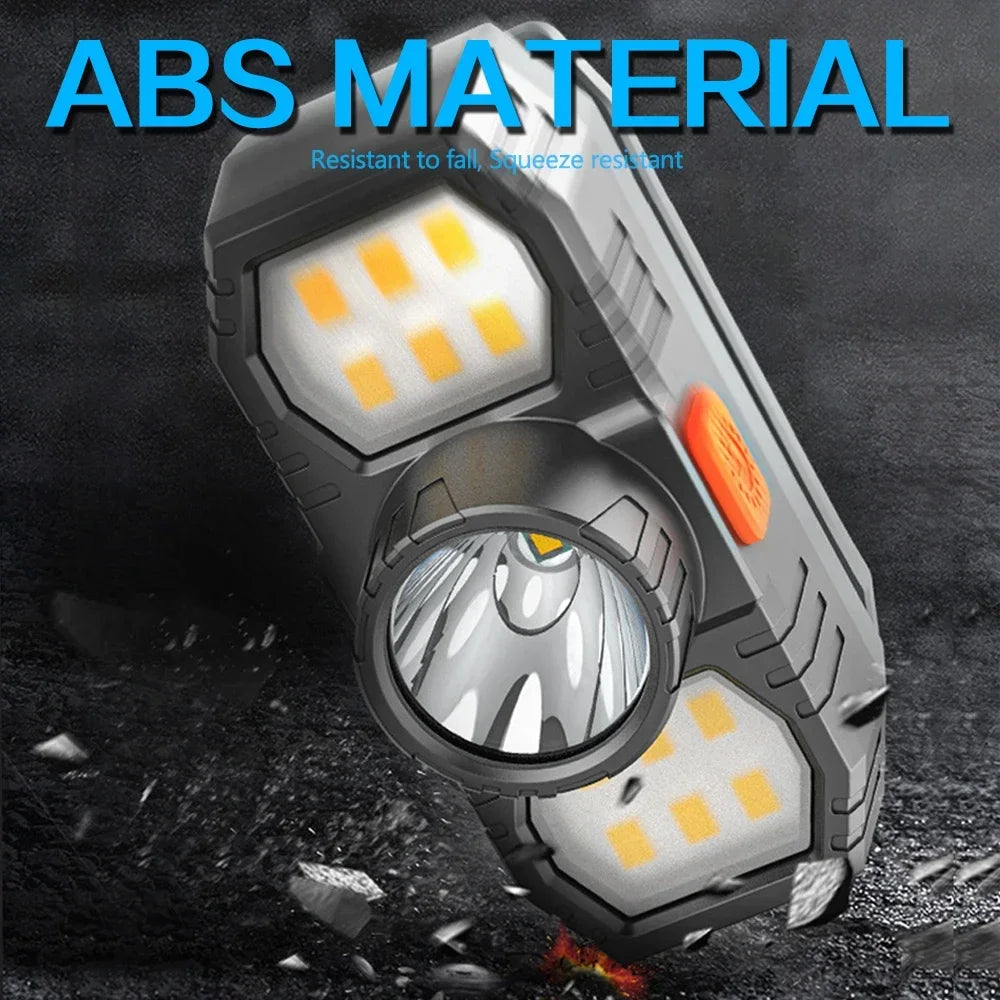New LED Headlight COB Mini Portable USB Rechargeable Waterproof Fishing Work Light Outdoor Long Shot Head Mounted Torch