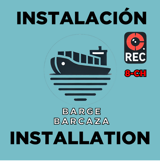 Instalación de Sistema de Seguridad y Rastreo para Barcazas 8ch