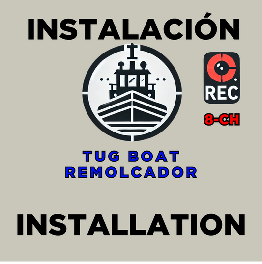 Instalación de Sistema de Seguridad y Rastreo para Remolcadores 8-CH