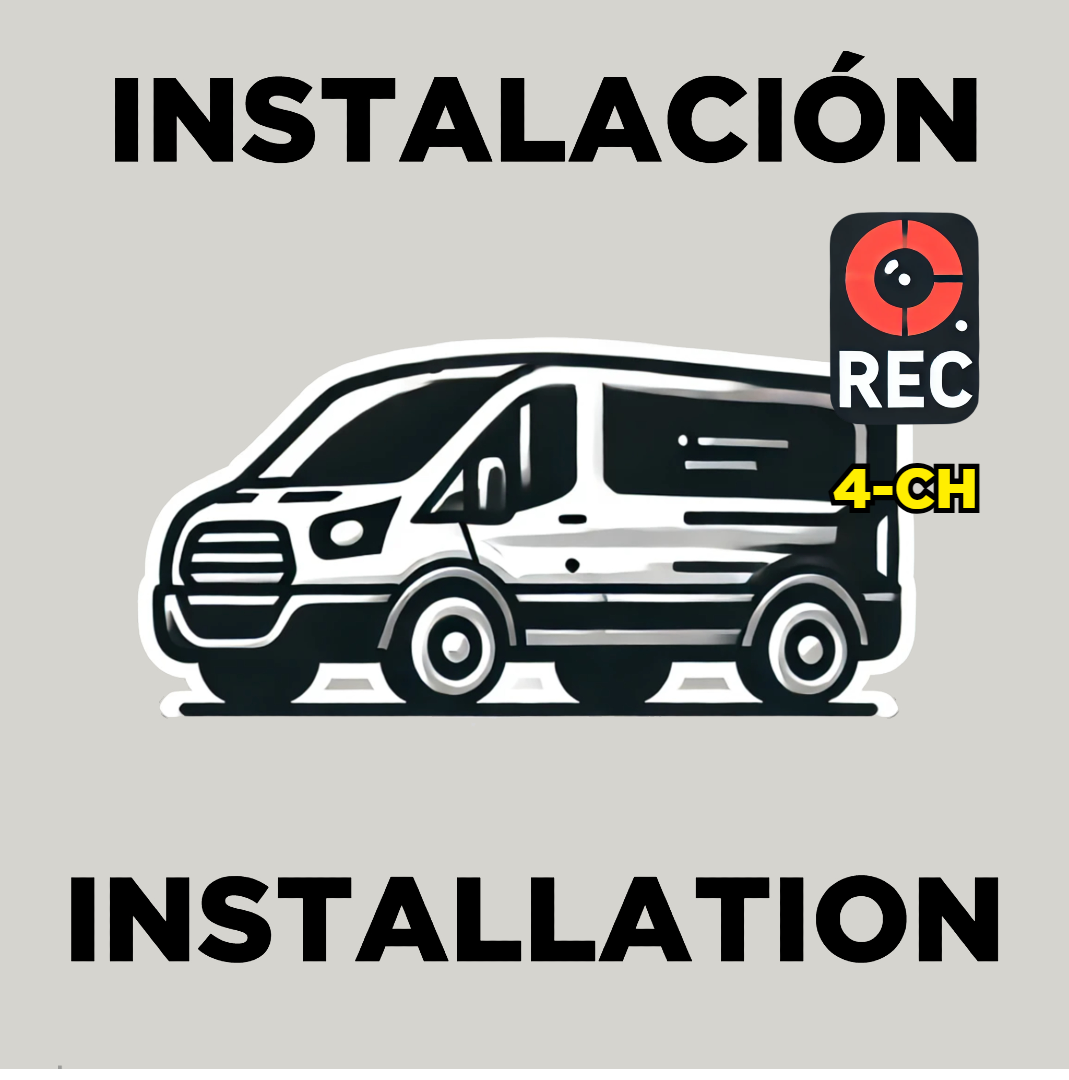 Instalación de 4 Cámaras con MDVR y GPS en Van de Pasajeros