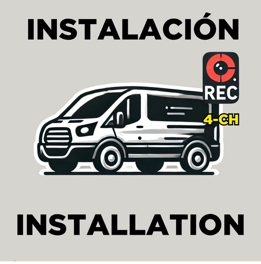 Instalación de 4 Cámaras con MDVR y GPS en Van de Pasajeros