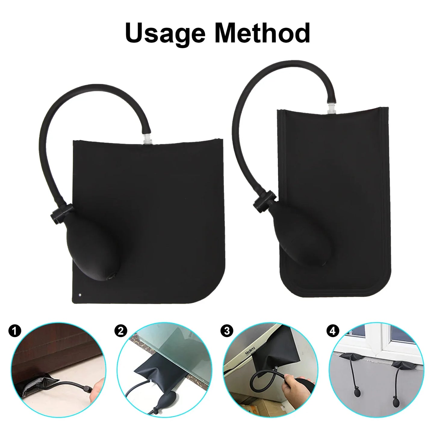 Car Emergency Unlock Tool Kit with Air Wedge Pump for Window Door Lockout Rescue Auto Key Lost Open Tools for Car Truck Vehicles