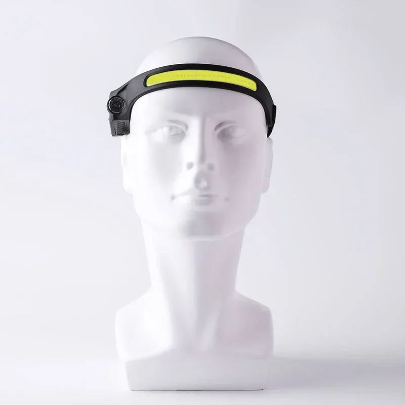 Sensor Head lamp LED Head Flashlight Rechargeable Headlight Head Torch Built-in Battery 5 Lighting Modes Fishing Camping Lantern