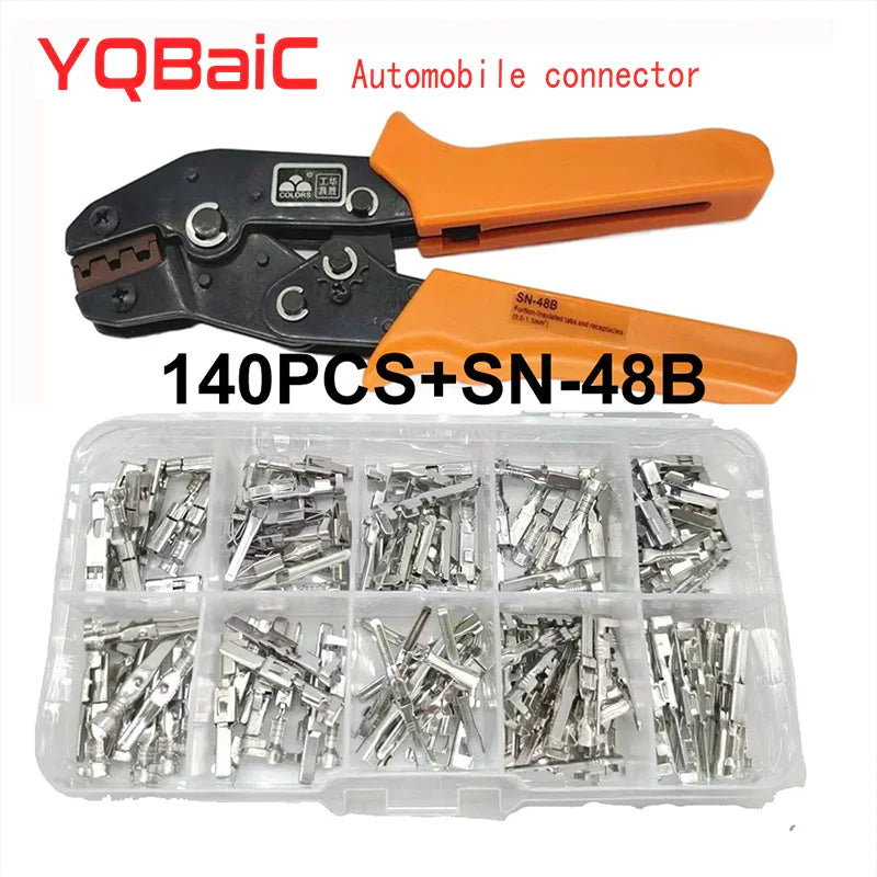 electrical connectors terminals Automotive Connector Piece 2.2/ 2.8/ 3.5 MM Male And Female  Interconnected car terminal