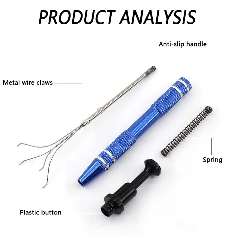 Telescopic Magnetic Pen Hand  Component Picking Suction Pen Hand Tool Chip Picking Ball Grabbe Electronic Repair Pick Up Tool