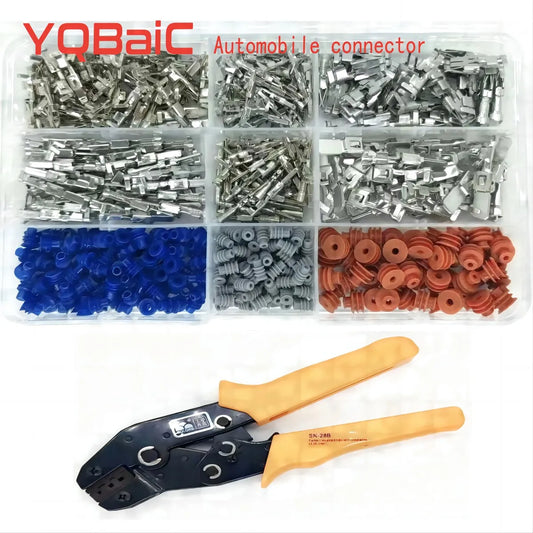 electrical connectors terminals Automotive Connector Piece 2.2/ 2.8/ 3.5 MM Male And Female  Interconnected car terminal