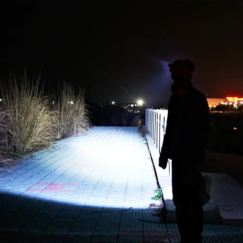 New LED Headlight COB Mini Portable USB Rechargeable Waterproof Fishing Work Light Outdoor Long Shot Head Mounted Torch