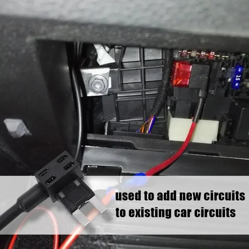 Car Fuse Box Electrical Appliances Mini Small Medium Car Fuse Holder Auto Circuit Extender Add-a-circuit Power Supply Adapter
