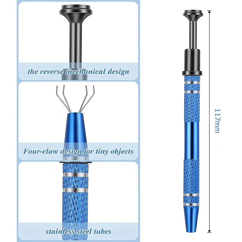 Telescopic Magnetic Pen Hand  Component Picking Suction Pen Hand Tool Chip Picking Ball Grabbe Electronic Repair Pick Up Tool