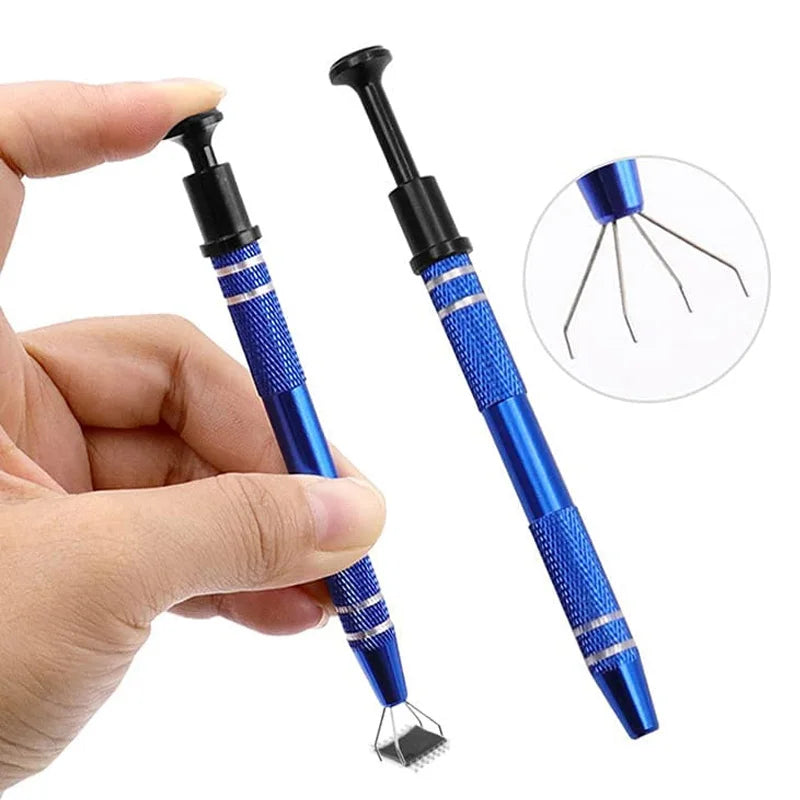 Telescopic Magnetic Pen Hand  Component Picking Suction Pen Hand Tool Chip Picking Ball Grabbe Electronic Repair Pick Up Tool