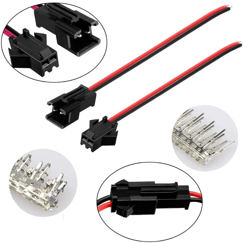 570pcs Terminal 2 3 4 5 Pin Wire Connector 2.5 mm Pitch Male and Female Connector Adapter+1PCS Terminal Crimping Pliers