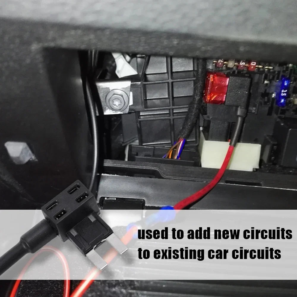 Car Fuse Box Electrical Appliances Mini Small Medium Car Fuse Holder Auto Circuit Extender Add-a-circuit Power Supply Adapter