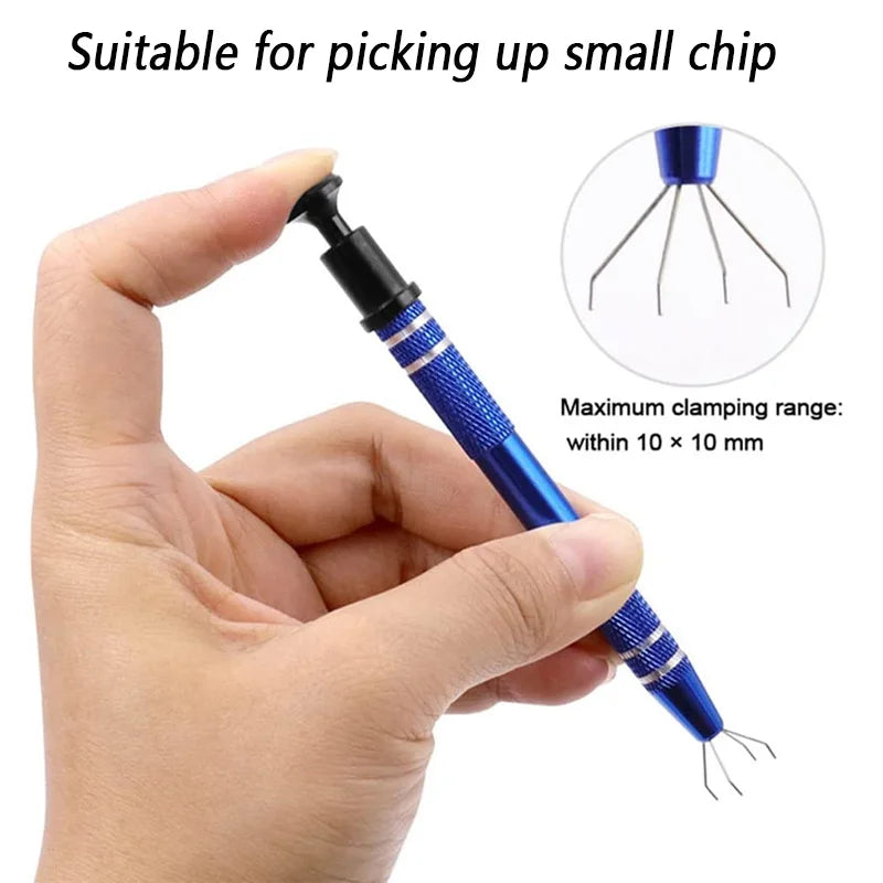 Telescopic Magnetic Pen Hand  Component Picking Suction Pen Hand Tool Chip Picking Ball Grabbe Electronic Repair Pick Up Tool