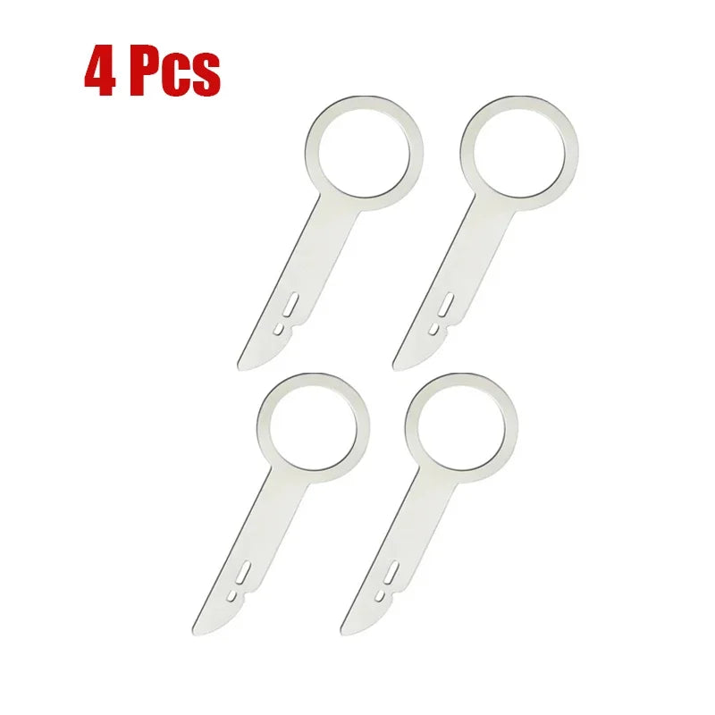 2/4Pcs Car Audio Removal Key CD DVD Car Radio Install Disassembly Tool Car Stereo Install Removal Tool for Skoda for Audi